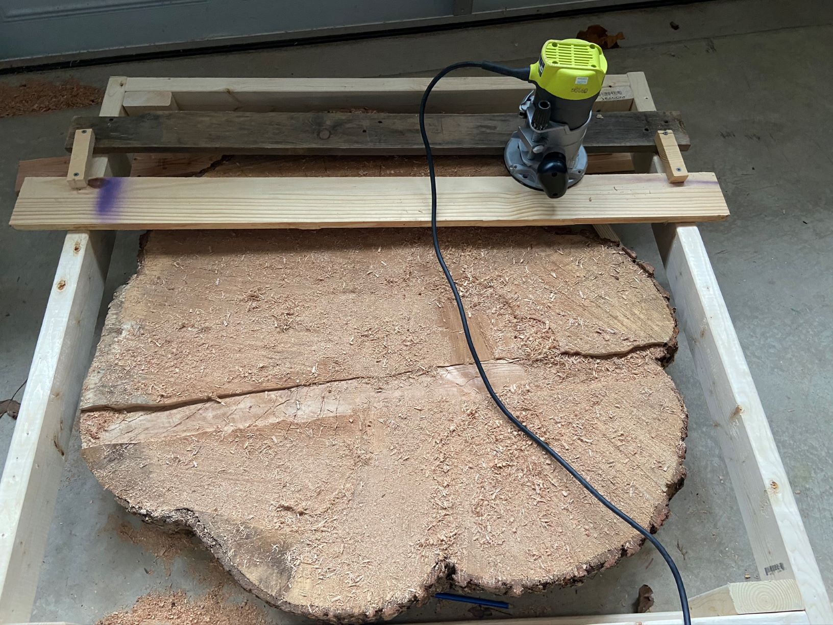 The Easiest Way to Even Out a Wood Slab with Basic Tools