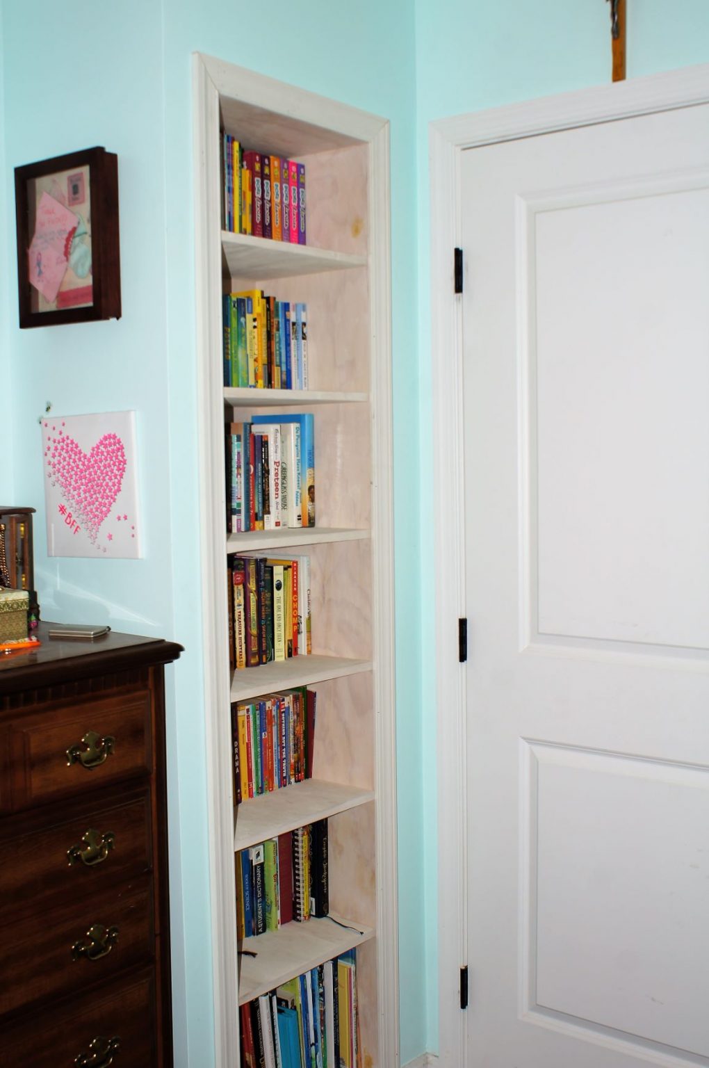 Use that Hidden Wall Space for a Recessed Bookcase » Cathartic Crafting