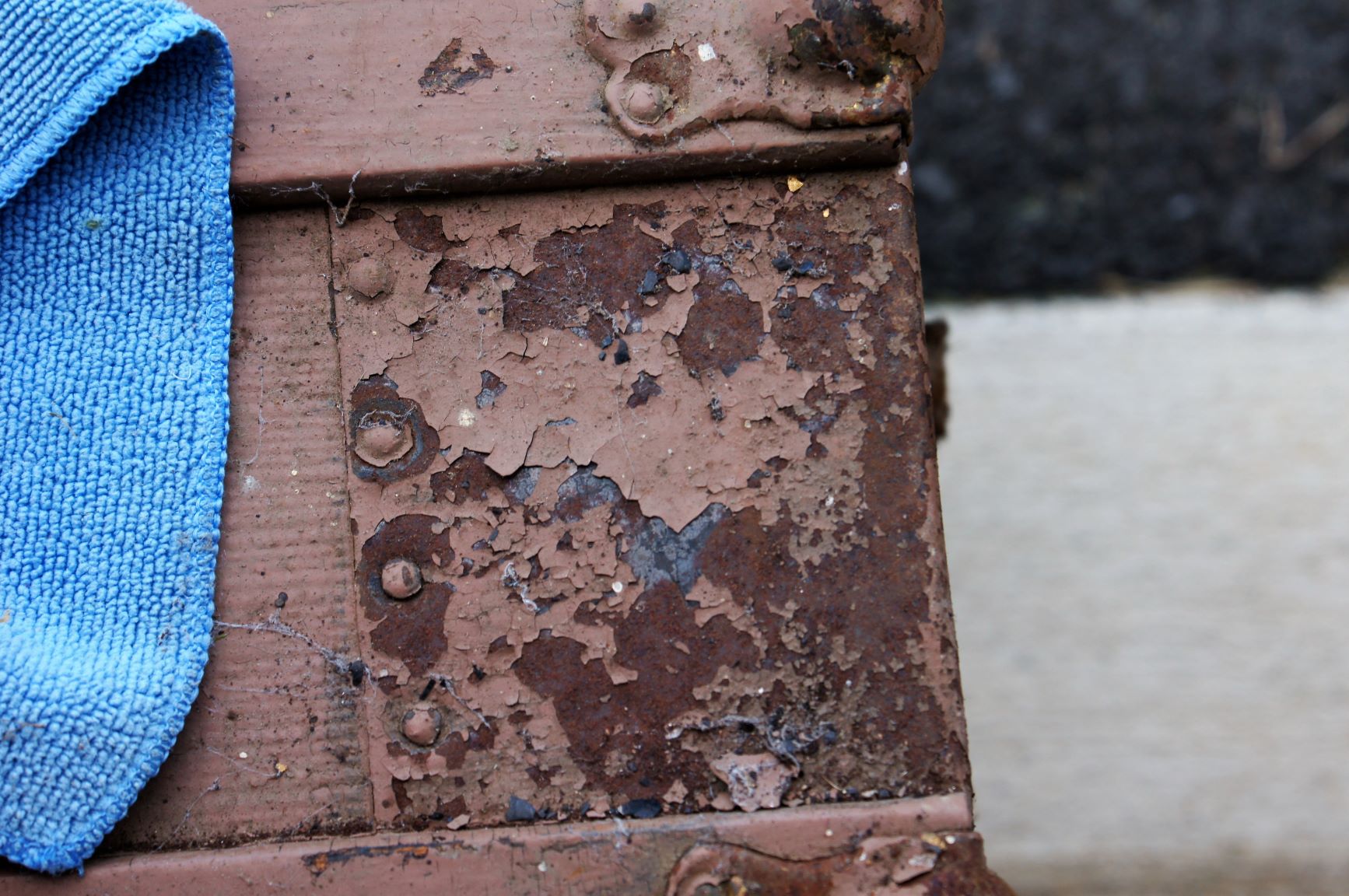 Antique Trunk Refinished into Side Table » Cathartic Crafting » Refinishing
