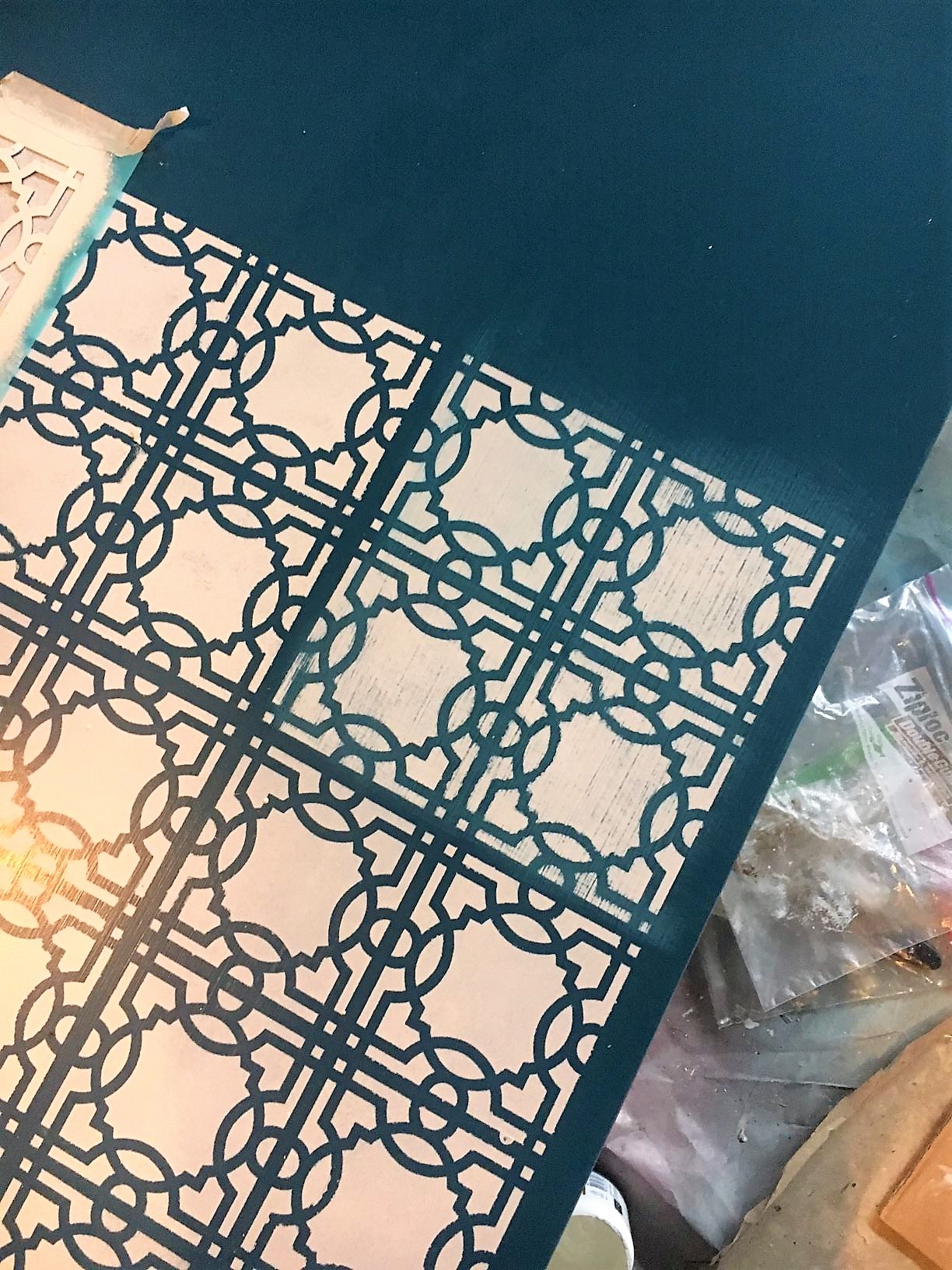 Stencil Refinish » Find Inspiration with Stencils » Cathartic Crafting