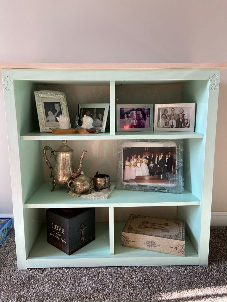 Finished composite bookcase