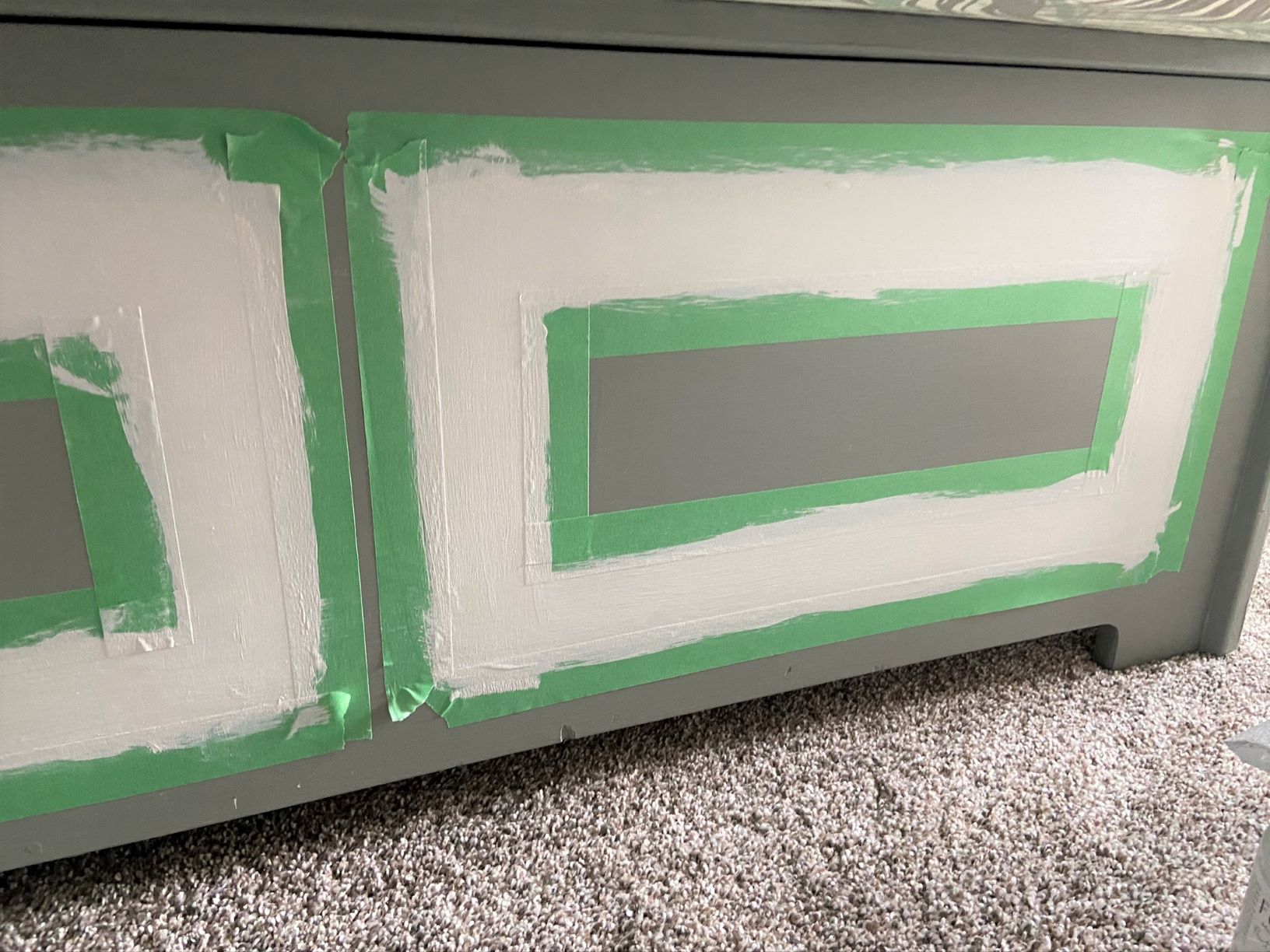 View of Easy Storage Bench Refinish from Drab to Fabulously Feathered
