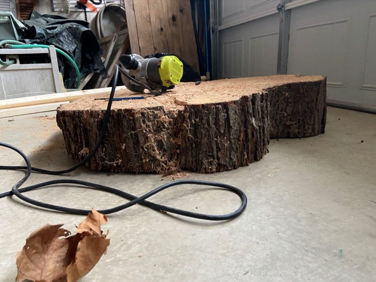 The Easiest Way to Even Out a Wood Slab with Basic Tools